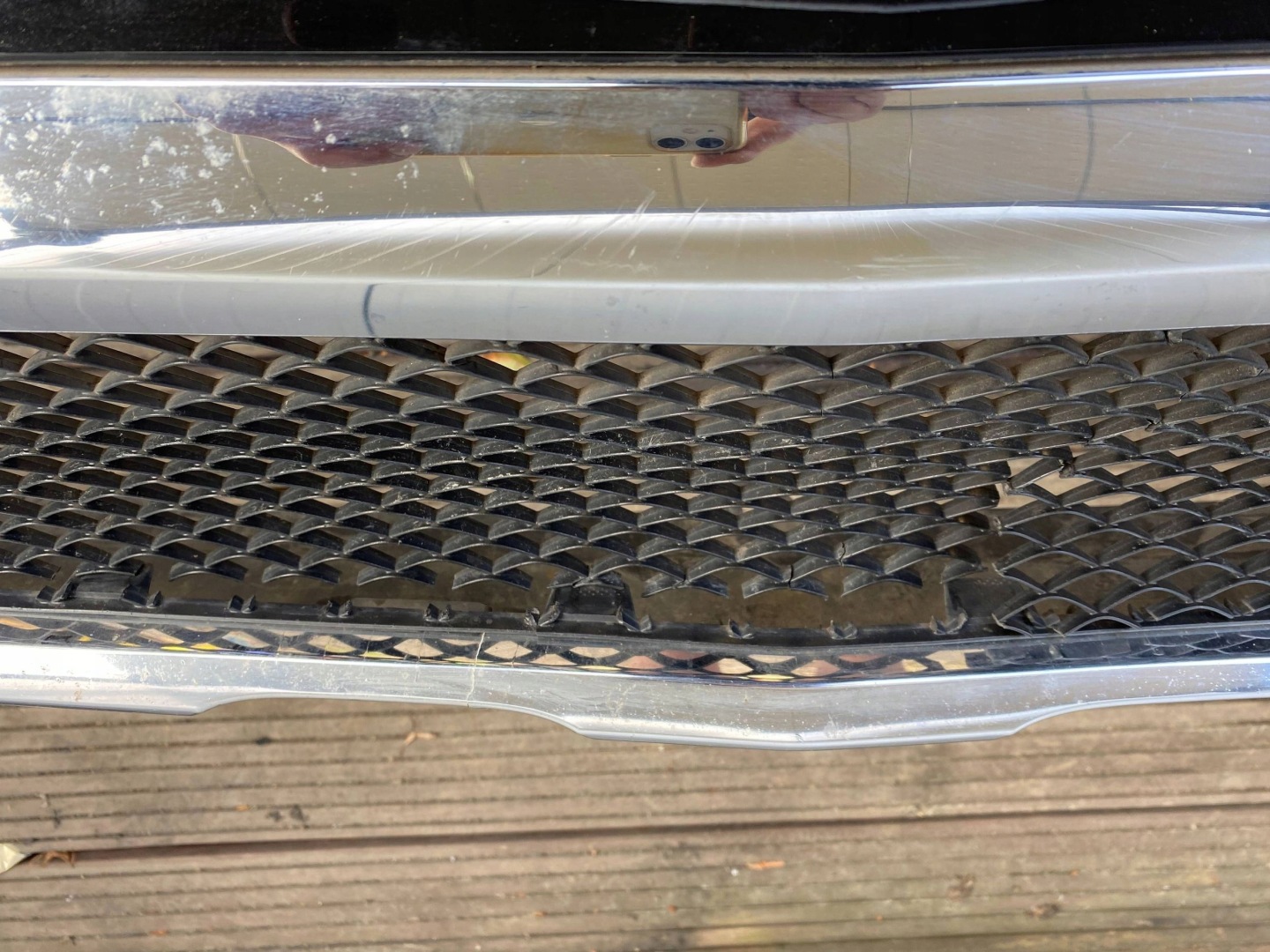 MERCEDES GLC W253 C253 bumper front front CHROM SKORUPA