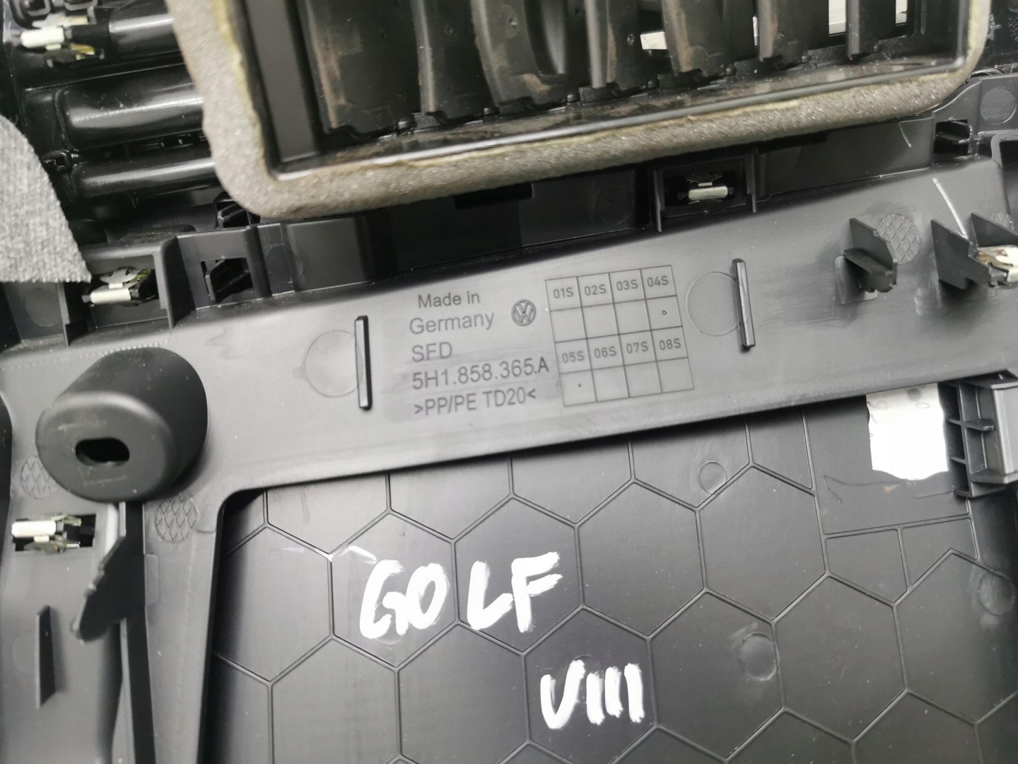 cover steering wheel VW GOLF VIII 5H0858560 EU 20-24