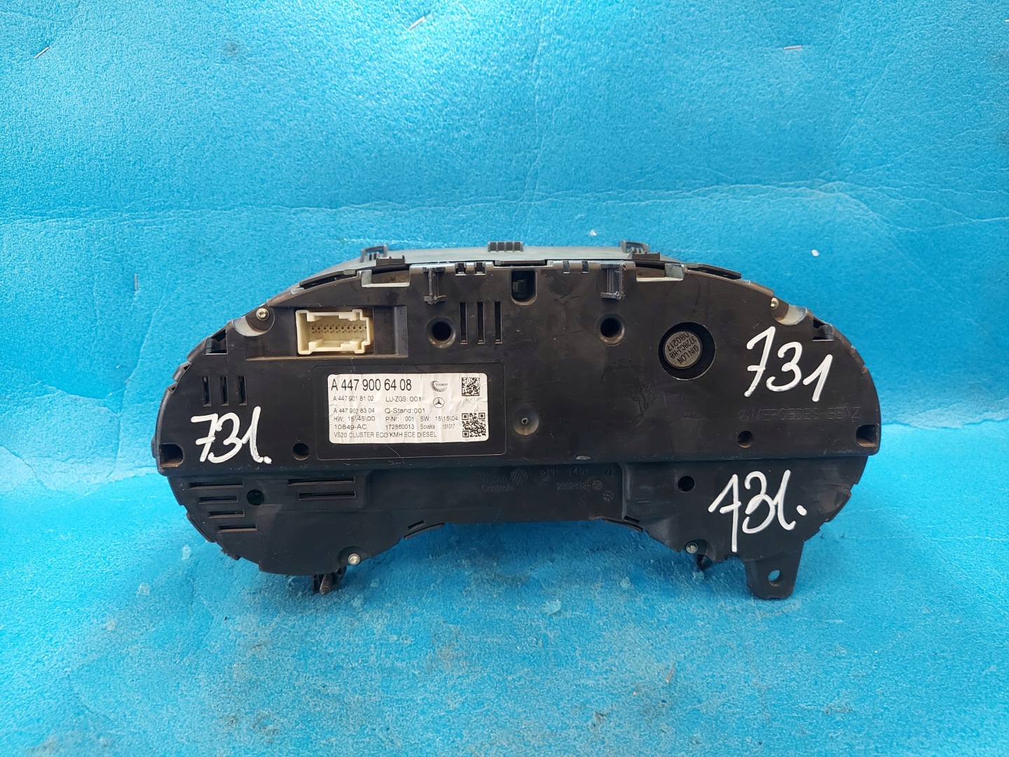 dials clock VITO 2017 R 447 2.2 CDI A4479006408