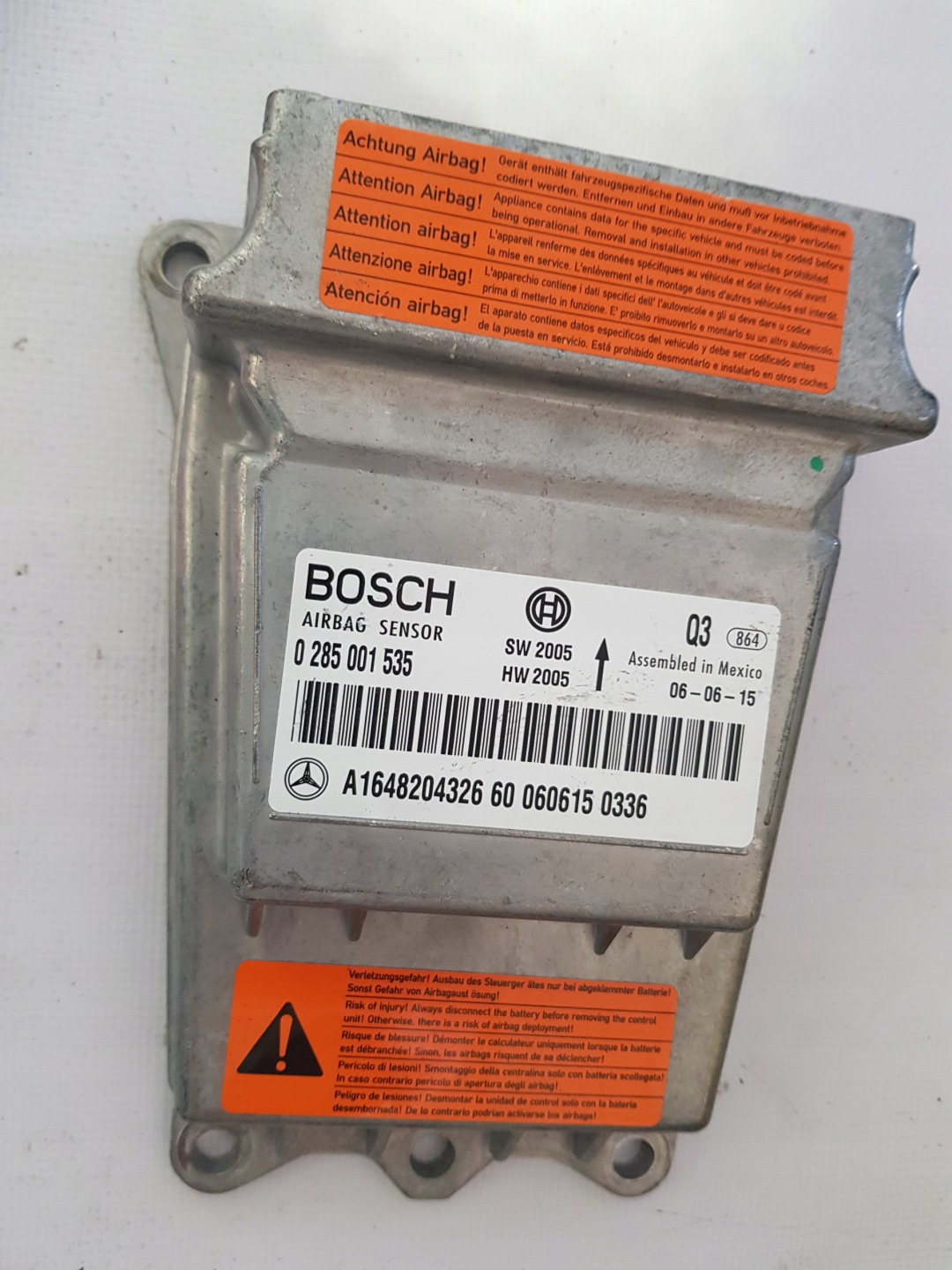 SENSOR Centralina airbag MERCEDES ML W164 GL X164