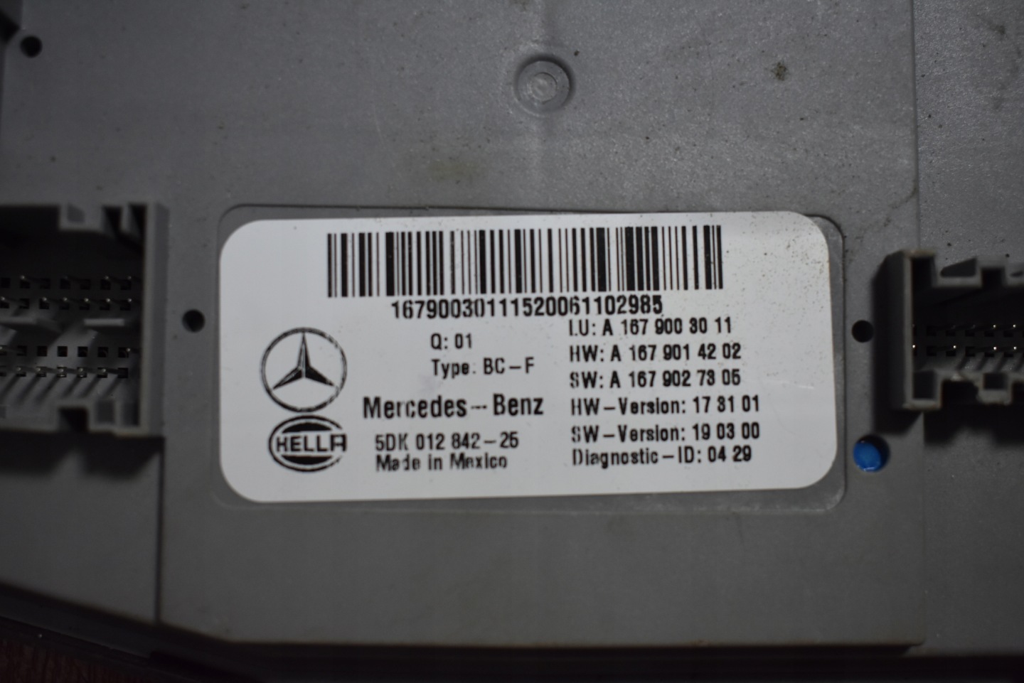 IDEALNY module control unit KOMFORTU MERCEDES W167 1 9