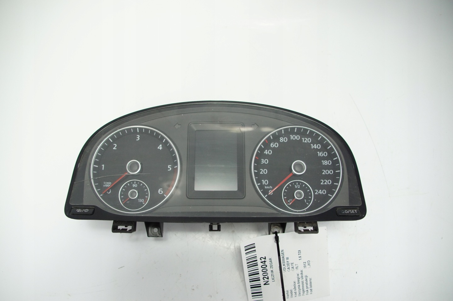 dials clock 2K0920865J VOLKSWAGEN CADDY III