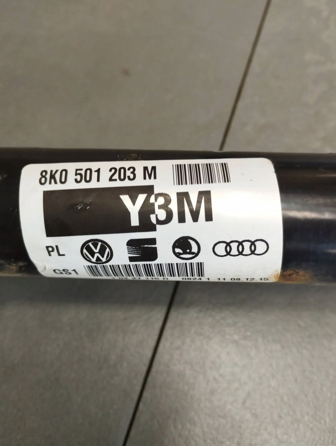 Audi A5 Sportback 8TA semi-axis left rear part 8K0501203M