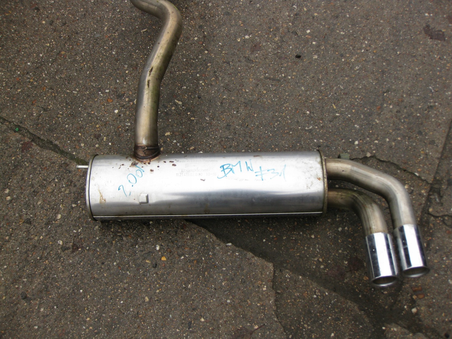 BMW F31 2.0D scarico silenziatore 8578049