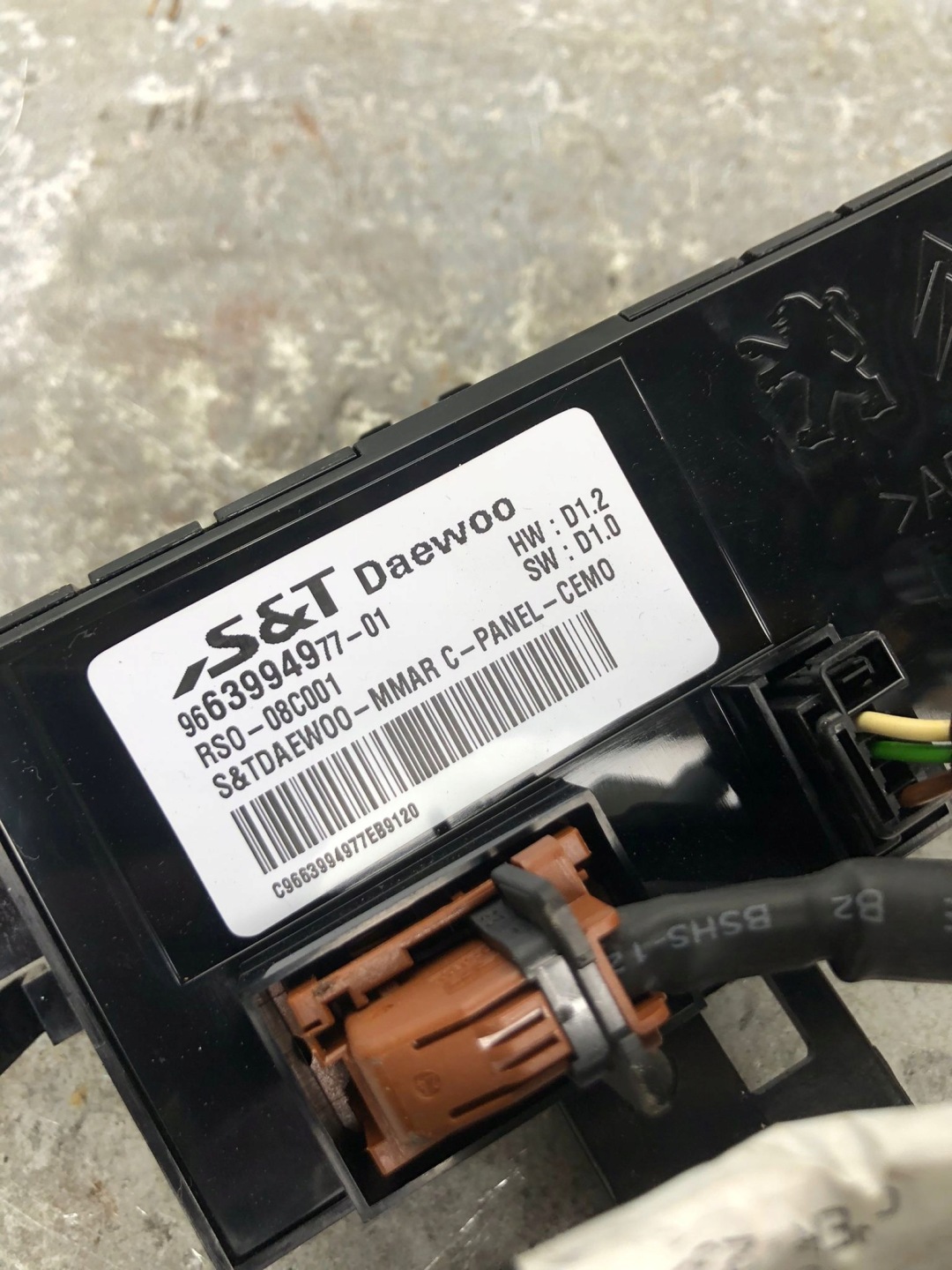PANEL BLUETOOTH TV C4 PICASSO II 9663994977