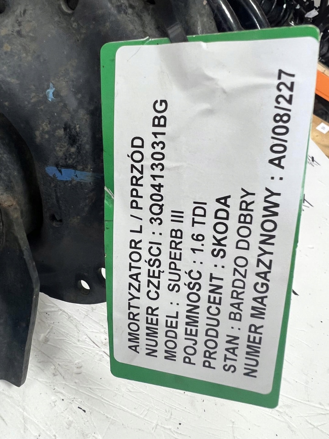 shock absorber left / right front FABIA III 1.6 TDI