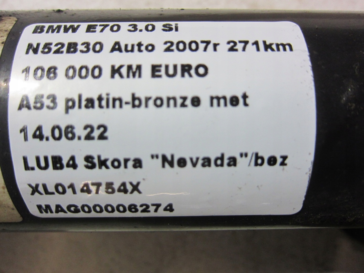 BMW X5 E70 shock absorber rear right left 6781926