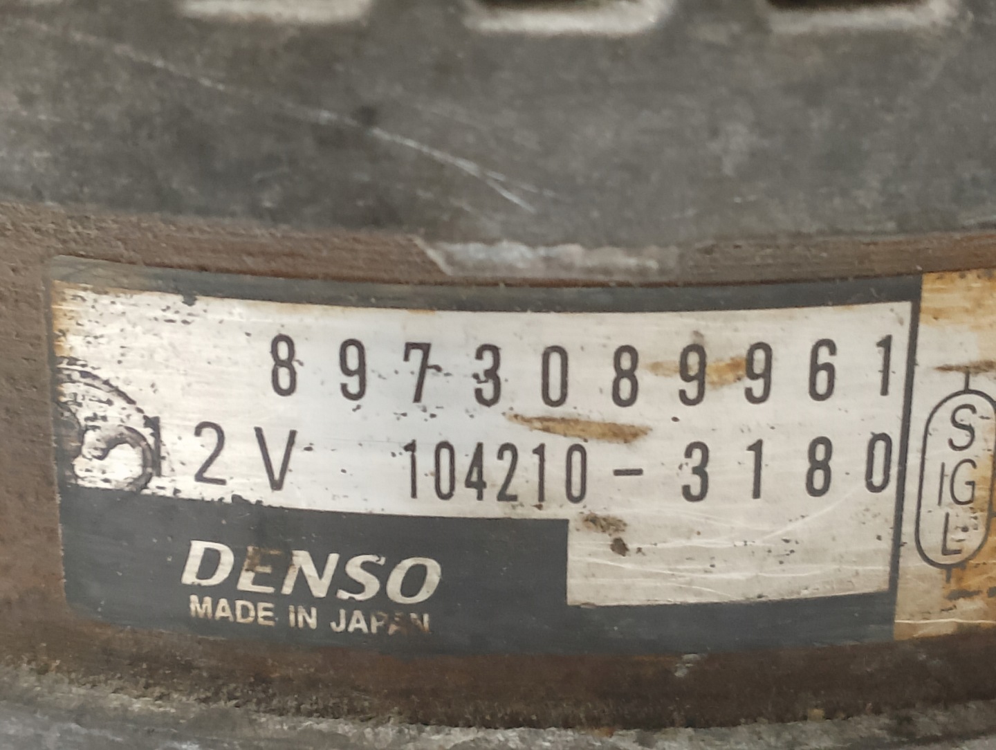 ALTERNATOR RENAULT VEL SATIS 8973089961 3.0 DCI
