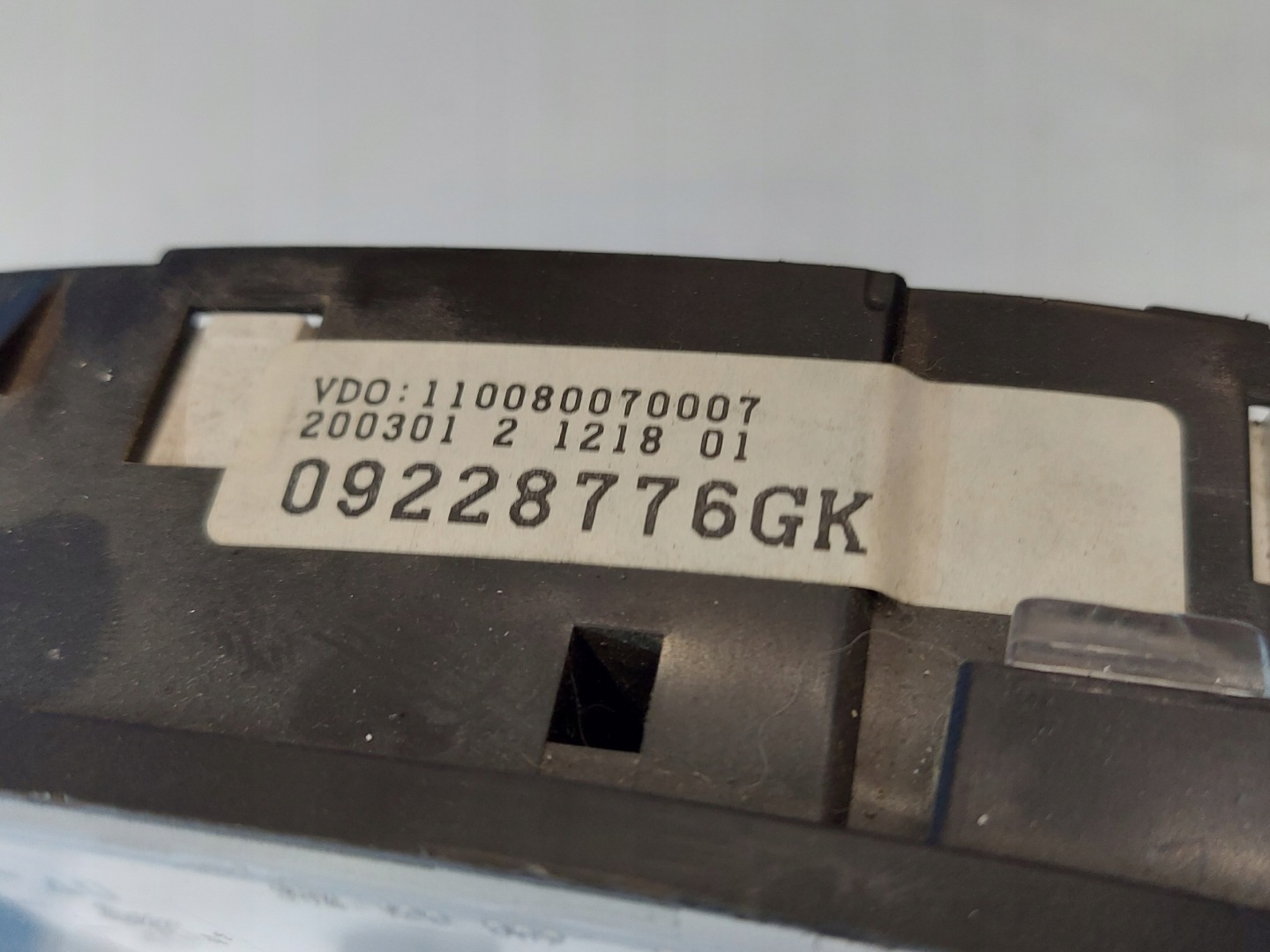 dials clock ASTRA G 2.2 B 09228776GK
