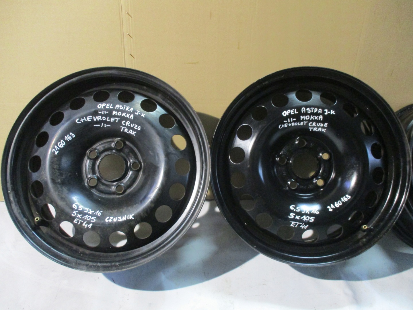 CERCHI Ferro Astra J K Mokka 6,5 16 5x105 ET41