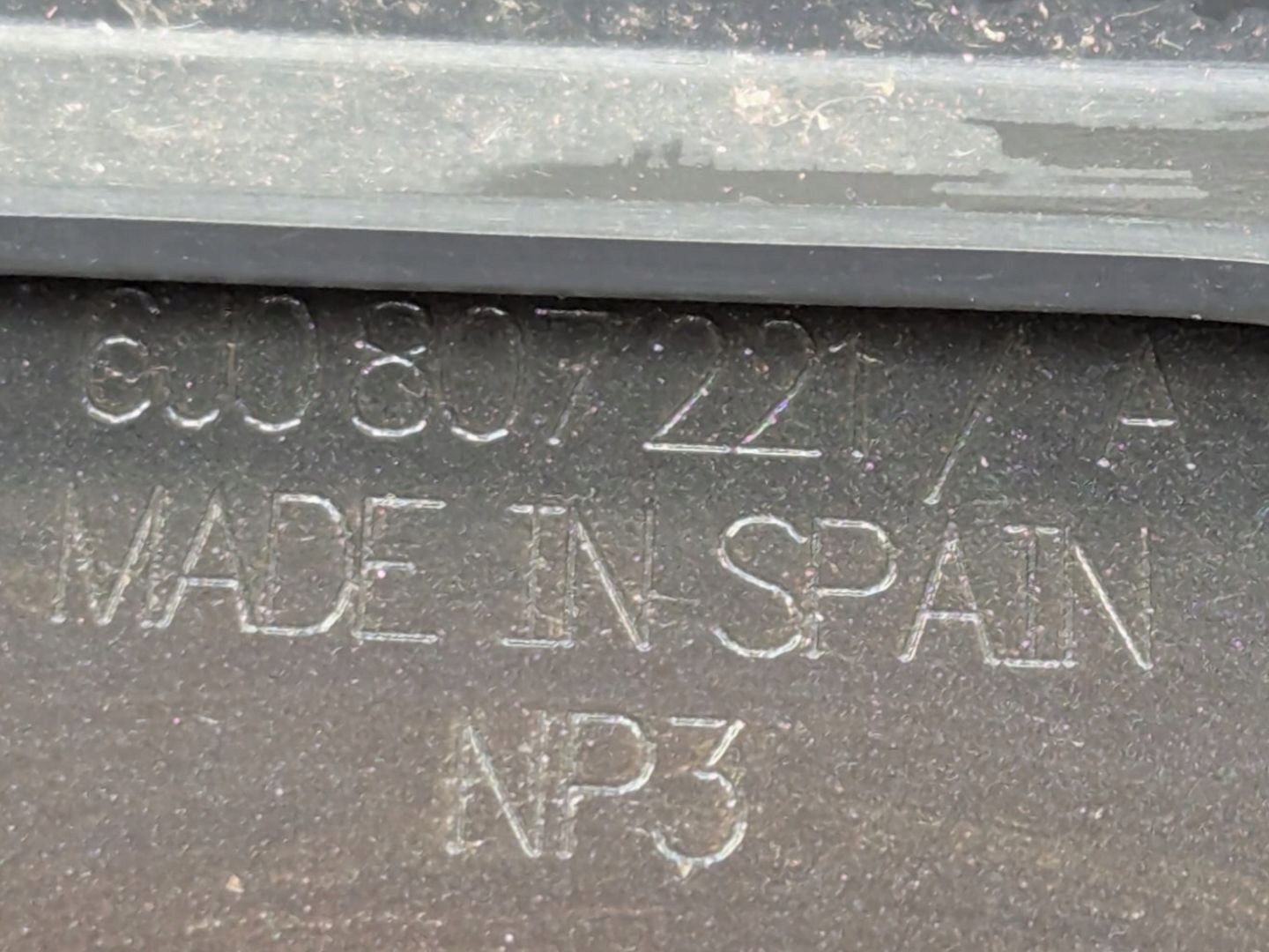 bumper front SEAT Ibiza 4 6J 2009 6J0807221