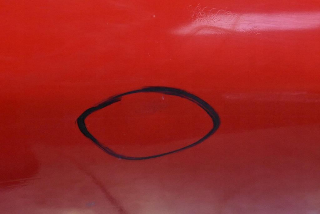 door right front front red TOYOTA YARIS 2 II 3D HB 05-09