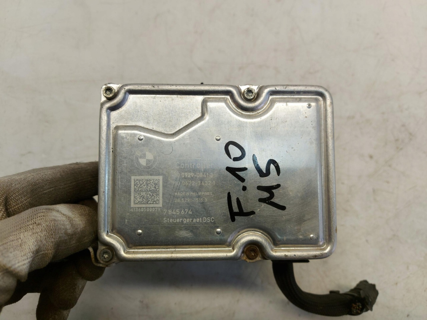 BMW F10 M5 M6, 2013 pump module control unit abs abs-u 4.4e v8 7850367