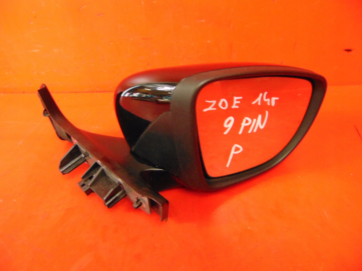RENAULT ZOE mirror right black, 9 PIN EU