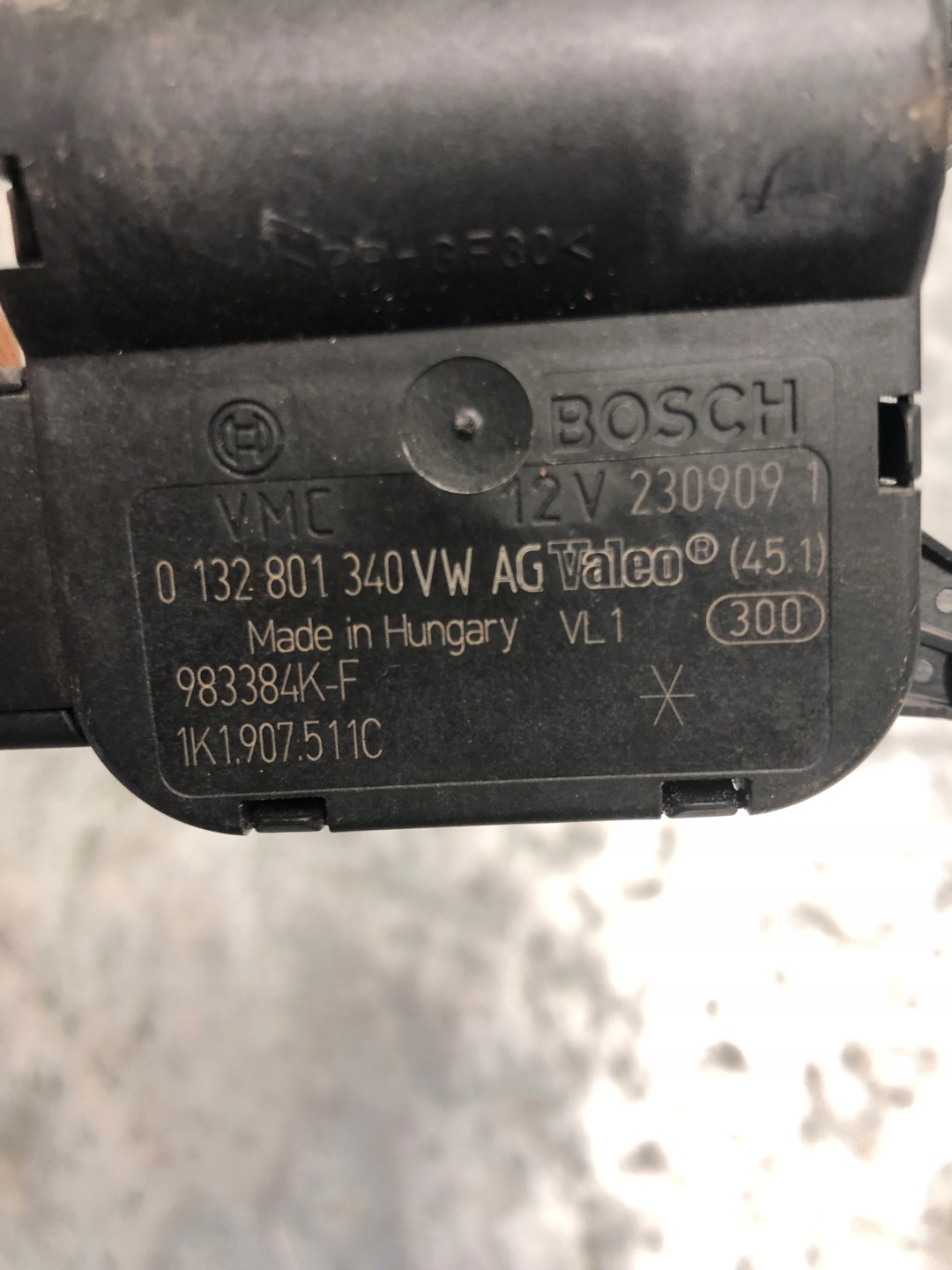 Motor heizgebläse VW 1K1907511C