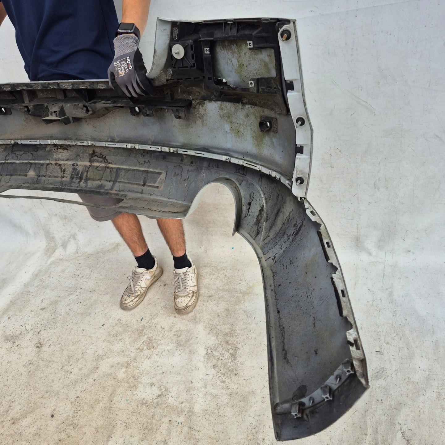 AUDI A8 4H 4H0 11- bumper rear part rear PDC CHROM 4H0807511