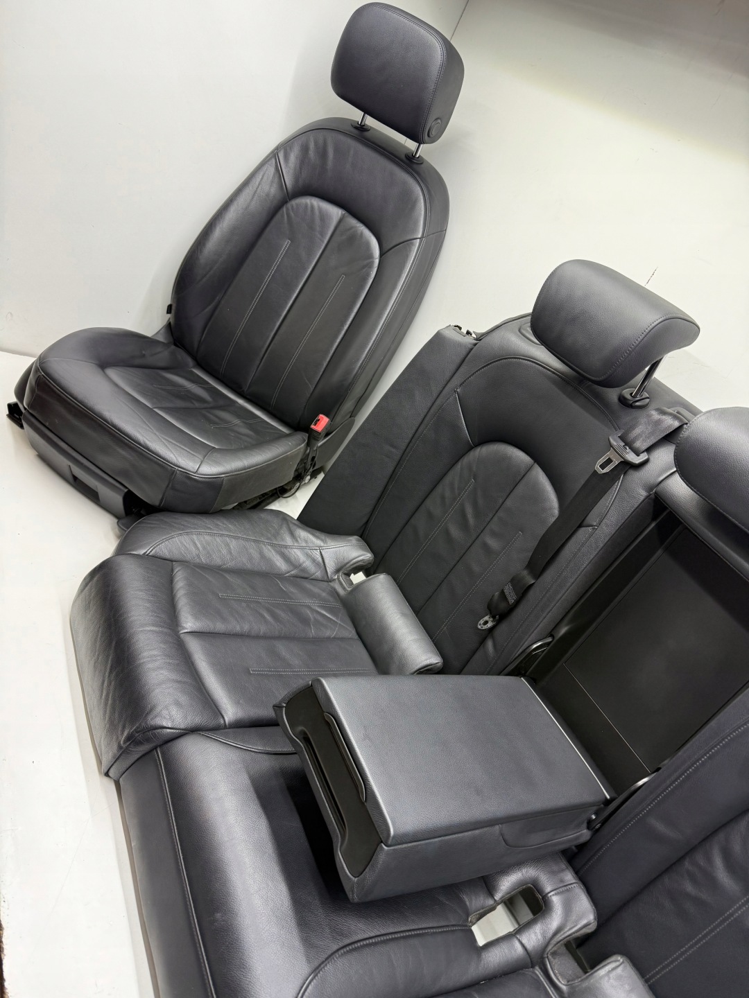 AUDI A6 C7 Berline Siège Sièges Interne KOMPLET Cuir, en cuir Latérale/côté UK