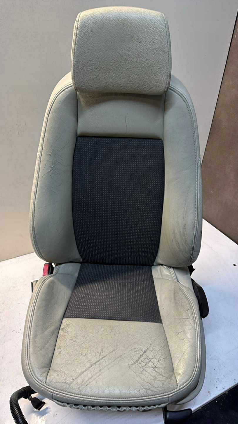upholstery SAAB 9-3 II seats front front JASNA leather beige welur ciemny