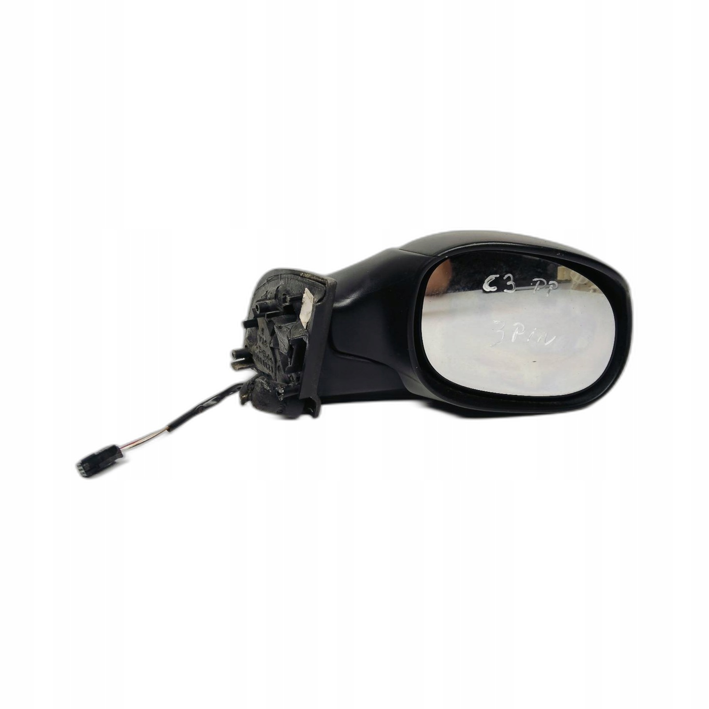 mirror right electrics Citroen C3 1.1 black, 3 PIN europa