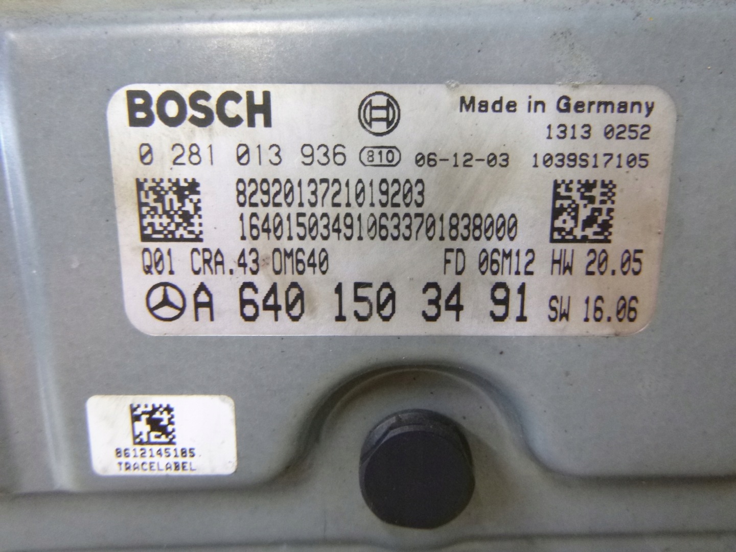 modulo computer Centralina Motore Mercedes W169 A KLASA 2007 A6401503491
