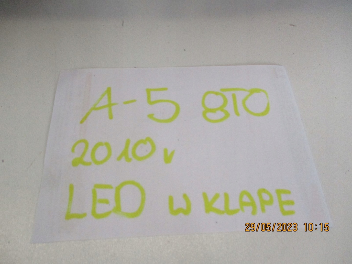 light AUDI A5 8T0 8T0945093A left