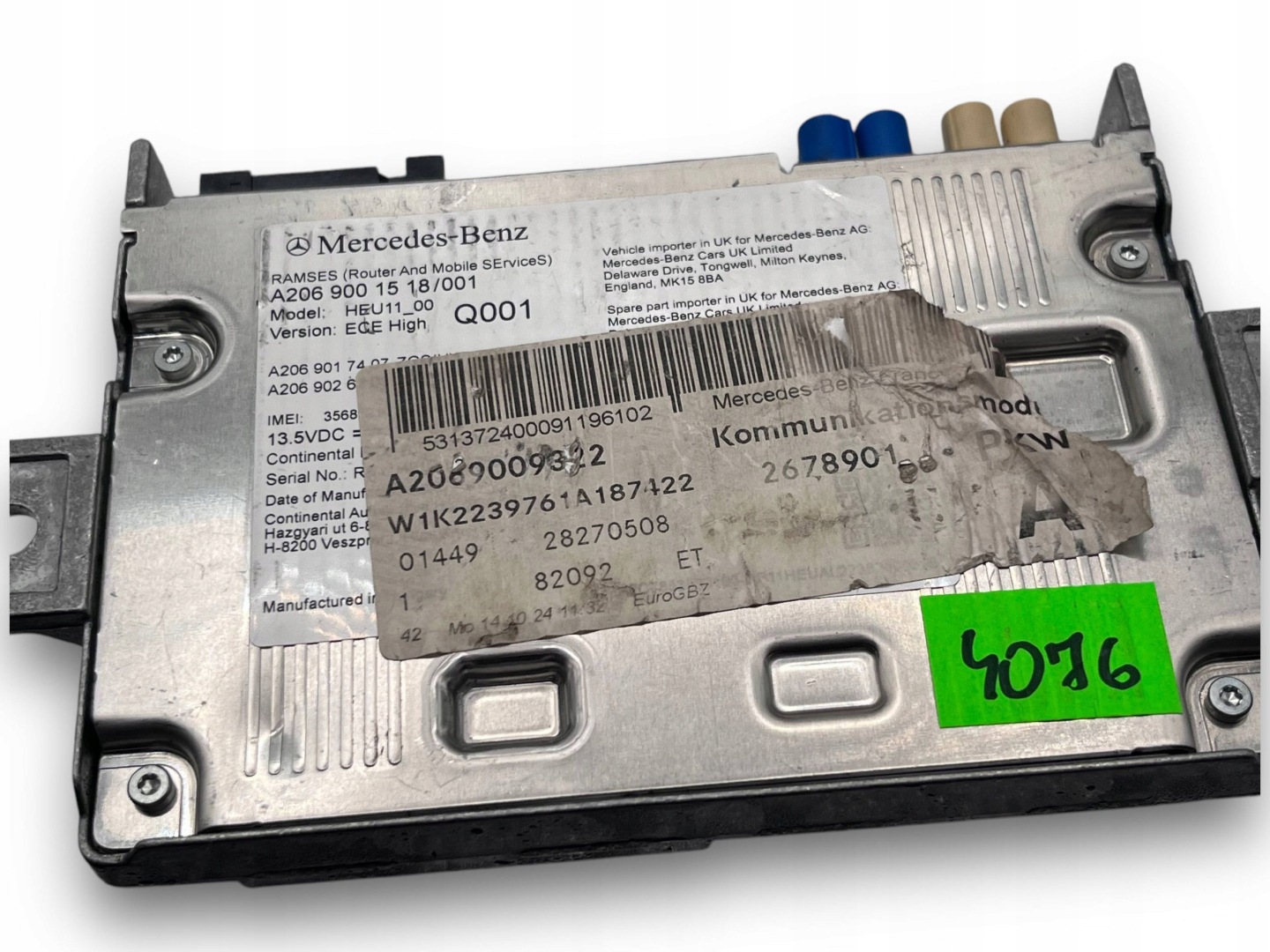 MERCEDES BENZ W206 module control unit RAMSES A2069001518 $J