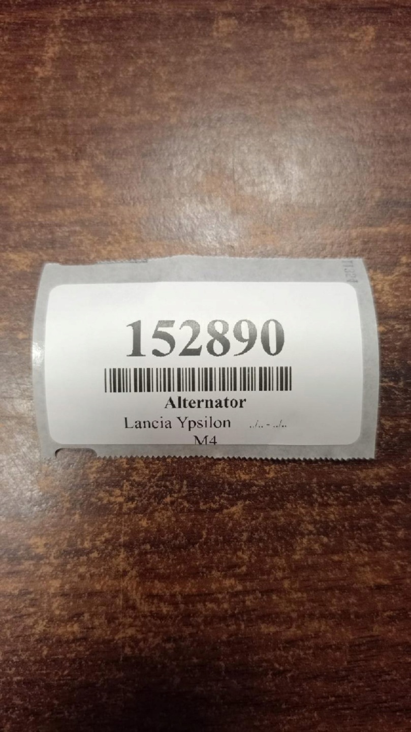 LANCIA YPSILON 1.3 D alternator 51784845