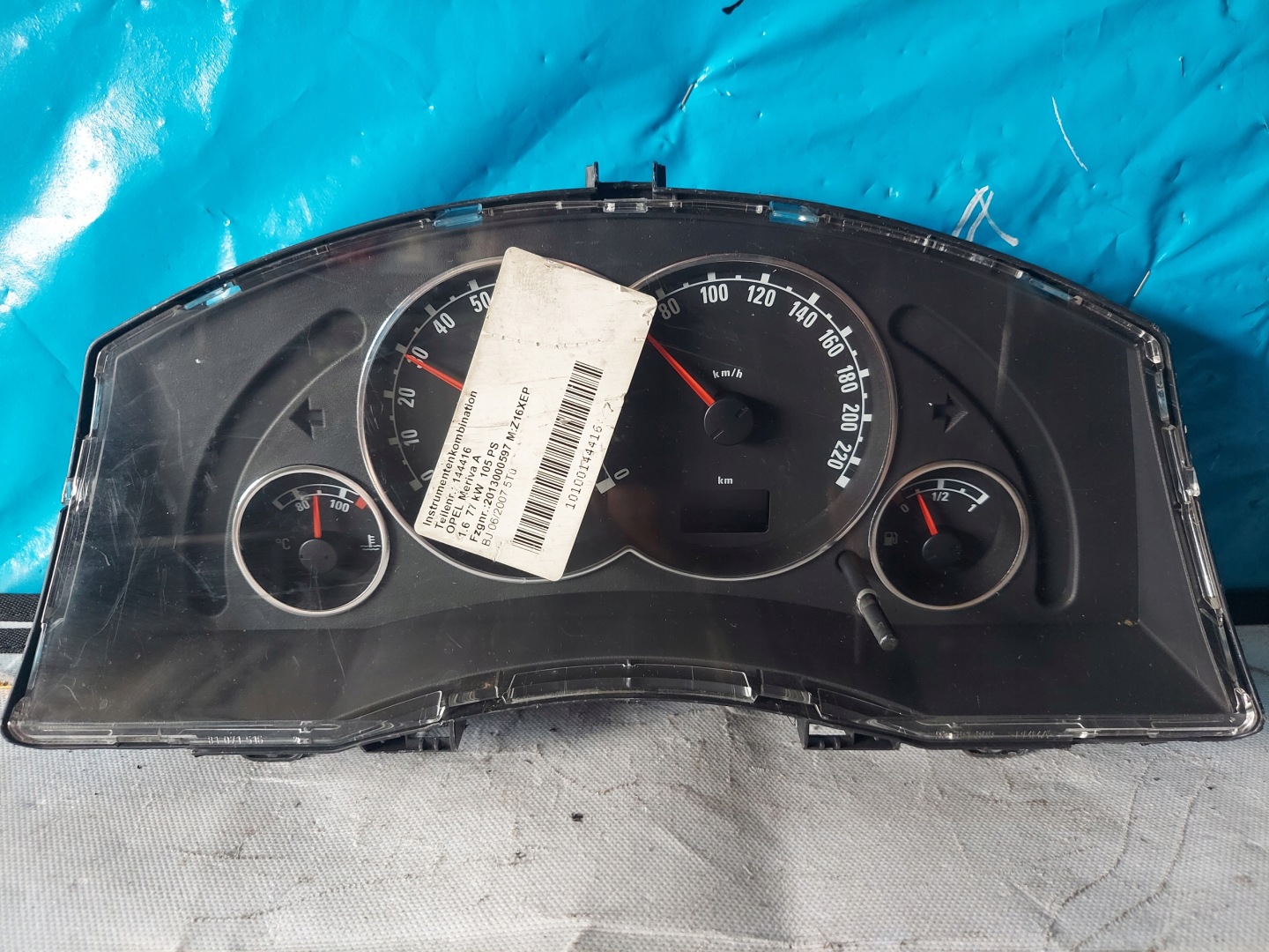 dials clock MERIVA A 1.6 16V 13214771LP