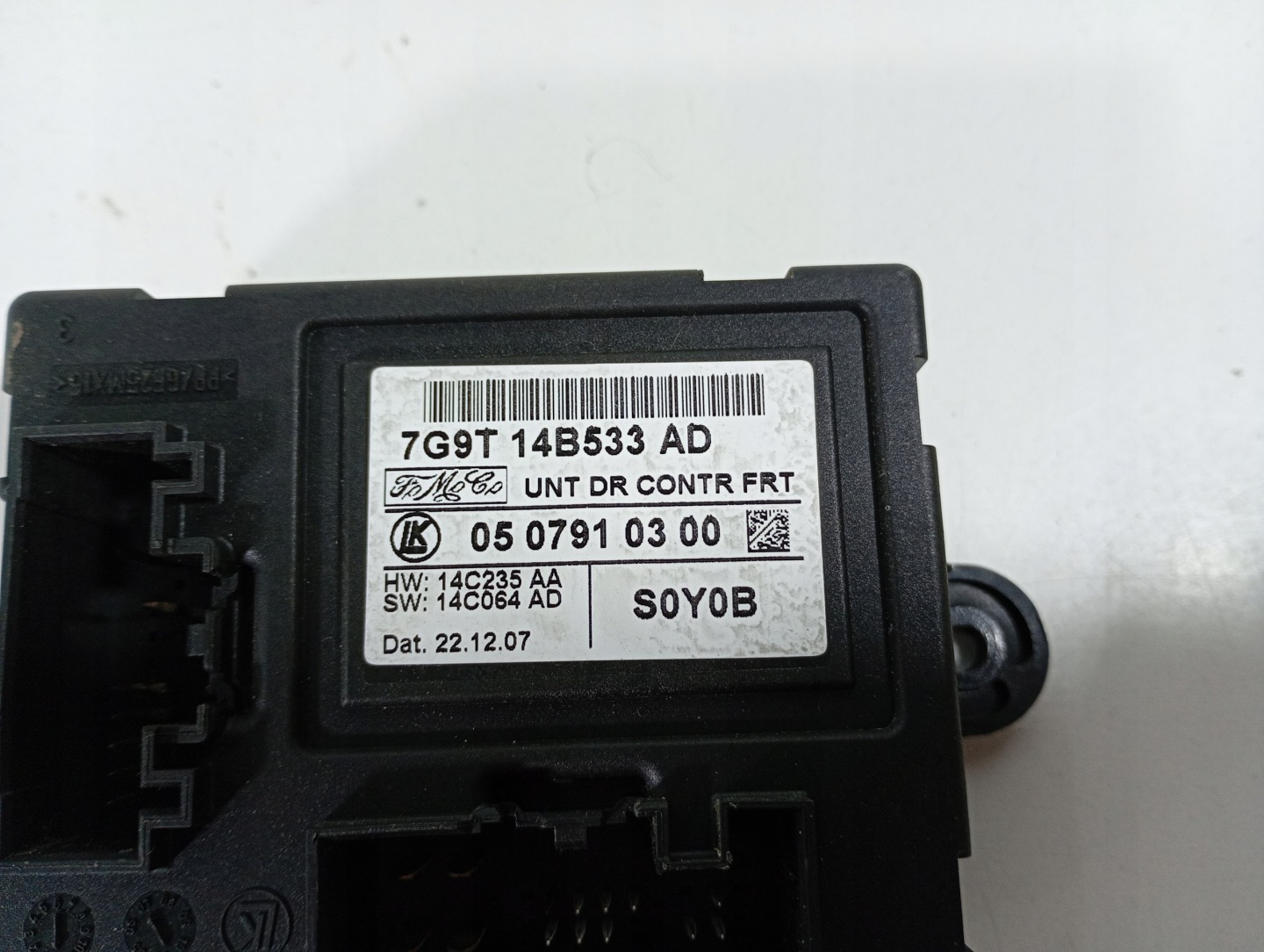 FORD S-MAX SMAX MK1 06-14 control unit module door left front 7G9T14B533AD