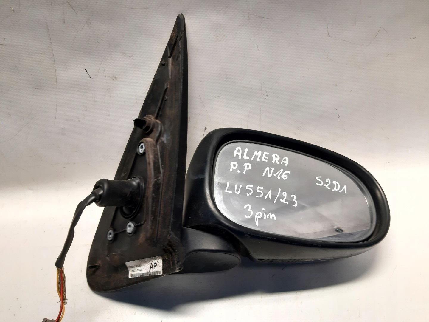 mirror electrics NISSAN ALMERA N16 right 3 PIN
