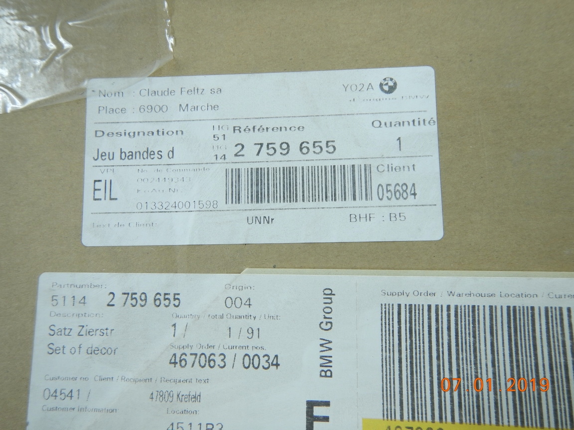 KOMPLET TYLNYCH PASKOW RED MINI R58 / 51142759655