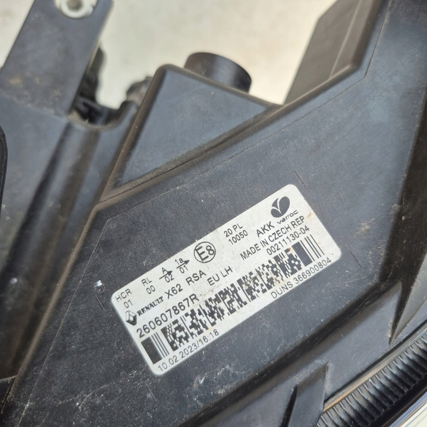 RENAULT MASTER III LIFT IV 2019- light left front front 260607867R
