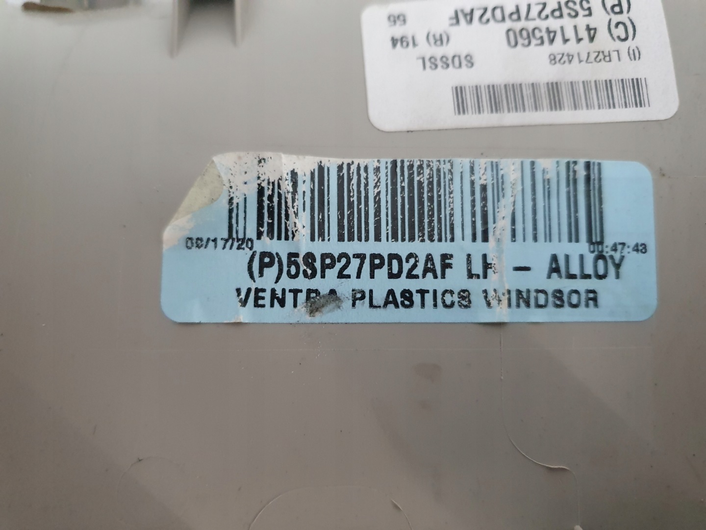 CHRYSLER PACIFICA 16- kryt lišta PRAHU levá 5SP27PD2AF 5SP27TRMAF
