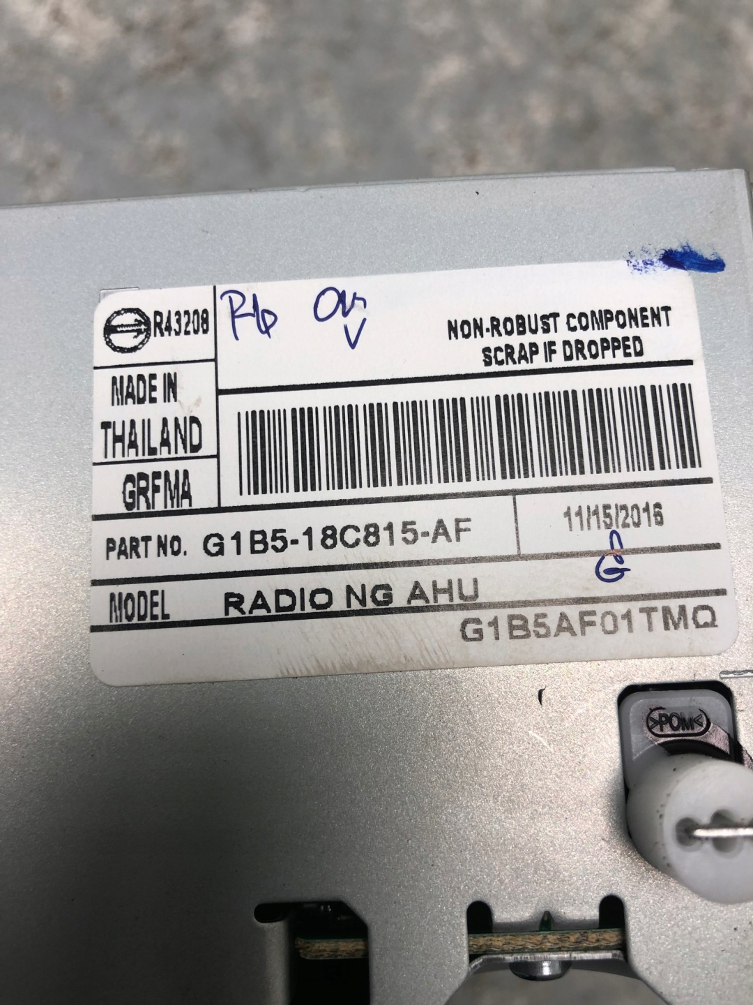 FORD KA + PLUS RADIO CD G1B5-18C815-AF