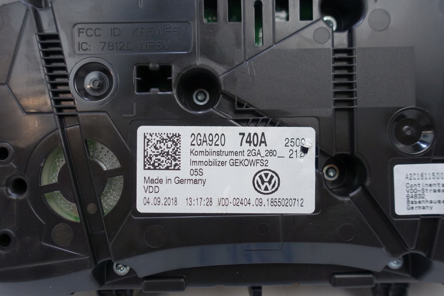 dials dials VW T-ROC 2GA 39060KM 2GA920740A