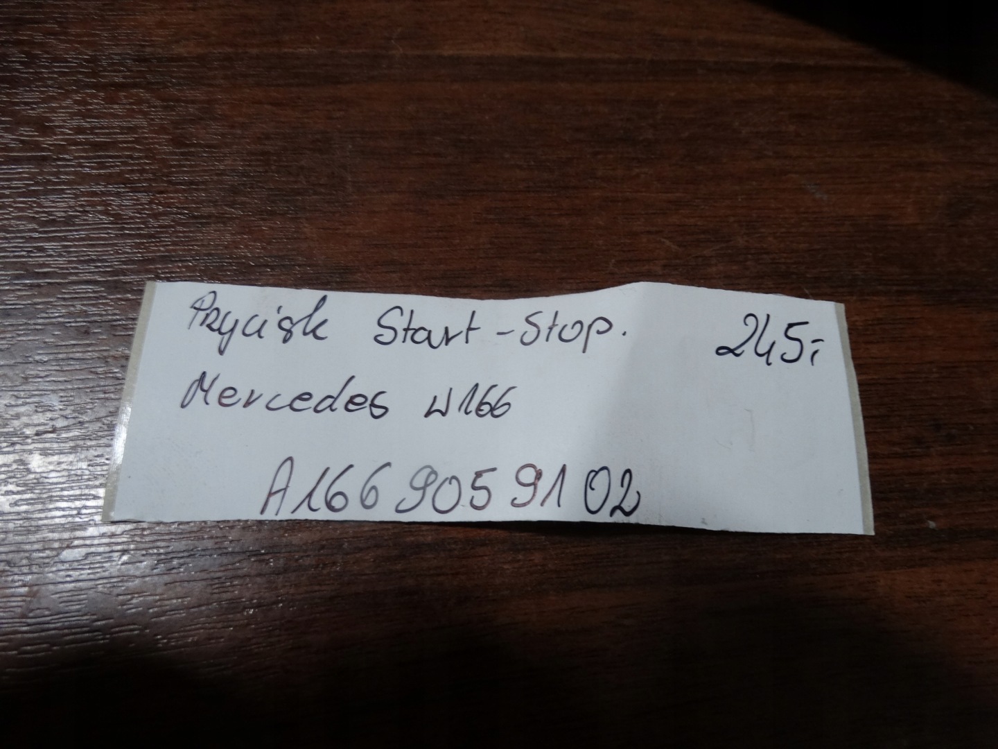 IDEALNA ignition STACJA MERCEDES W166 1