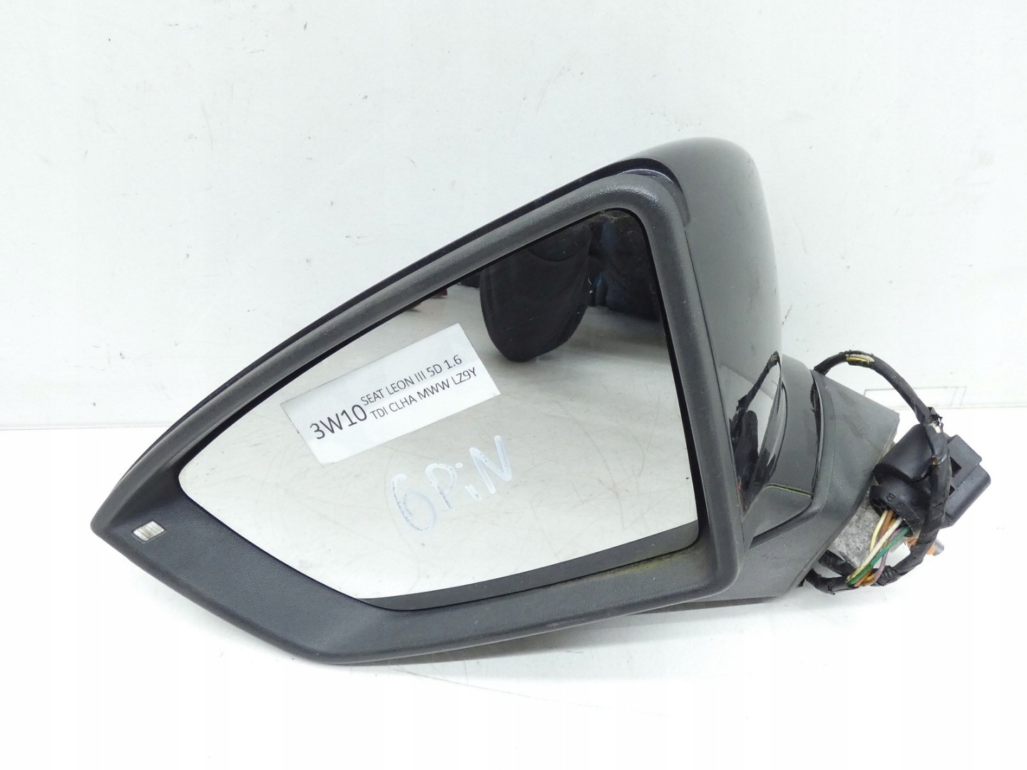 mirror exterior left SEAT LEON III 5D 5 door 6 PIN LZ9Y