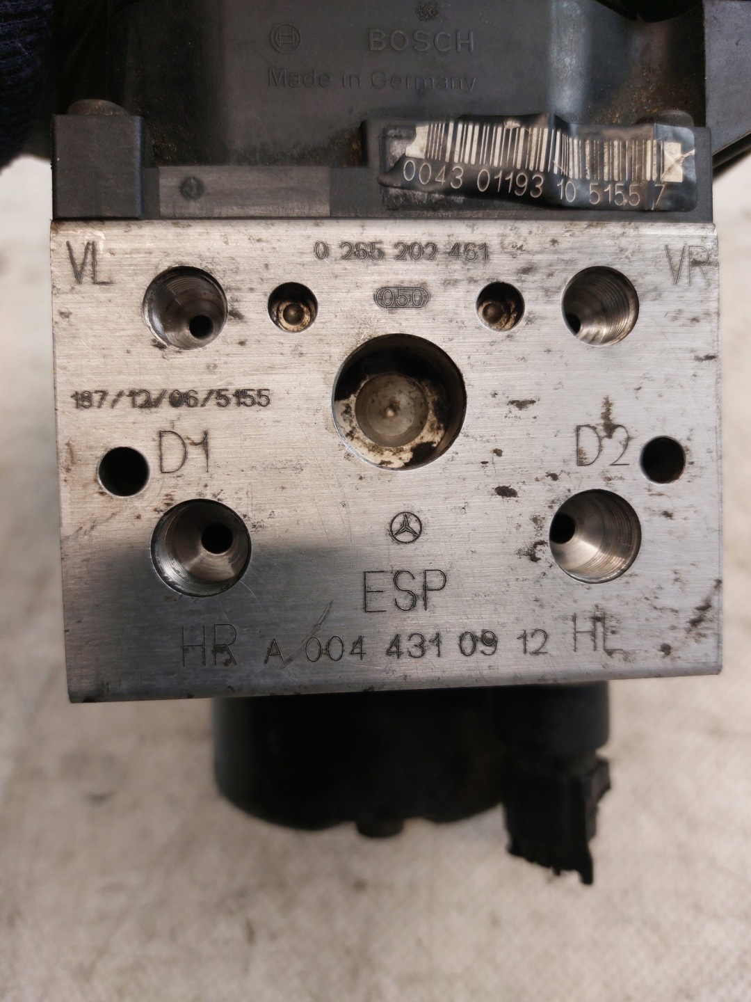 Pumpe ABS MERCEDES W168 1.7CDI