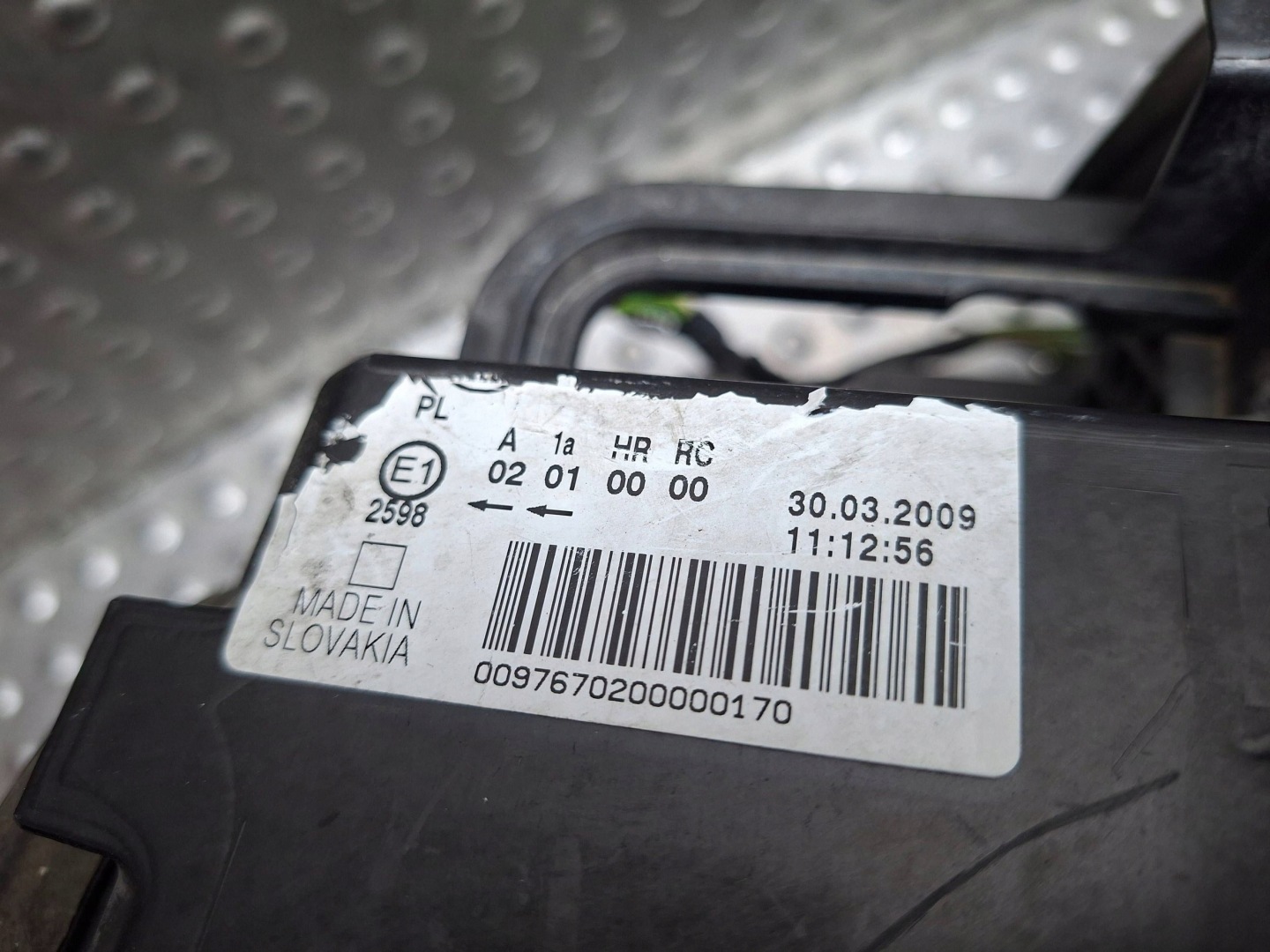 light front right CITROEN C3 PICASSO 2008