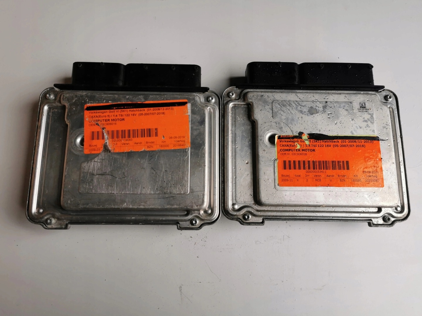 VW GOLF 1.4B TSI 0261S04390 03C906016 computer ECU