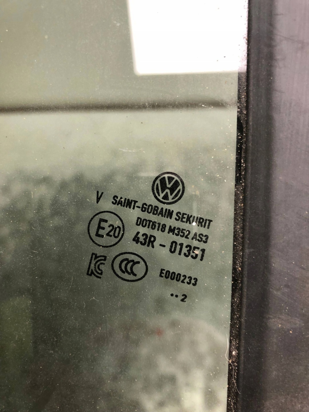 window bodywork right rear part AS3 VW ID4 ID.4 11A845214