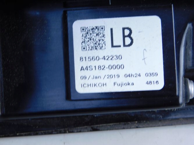 TOYOTA RAV4 19- light left rear rear part