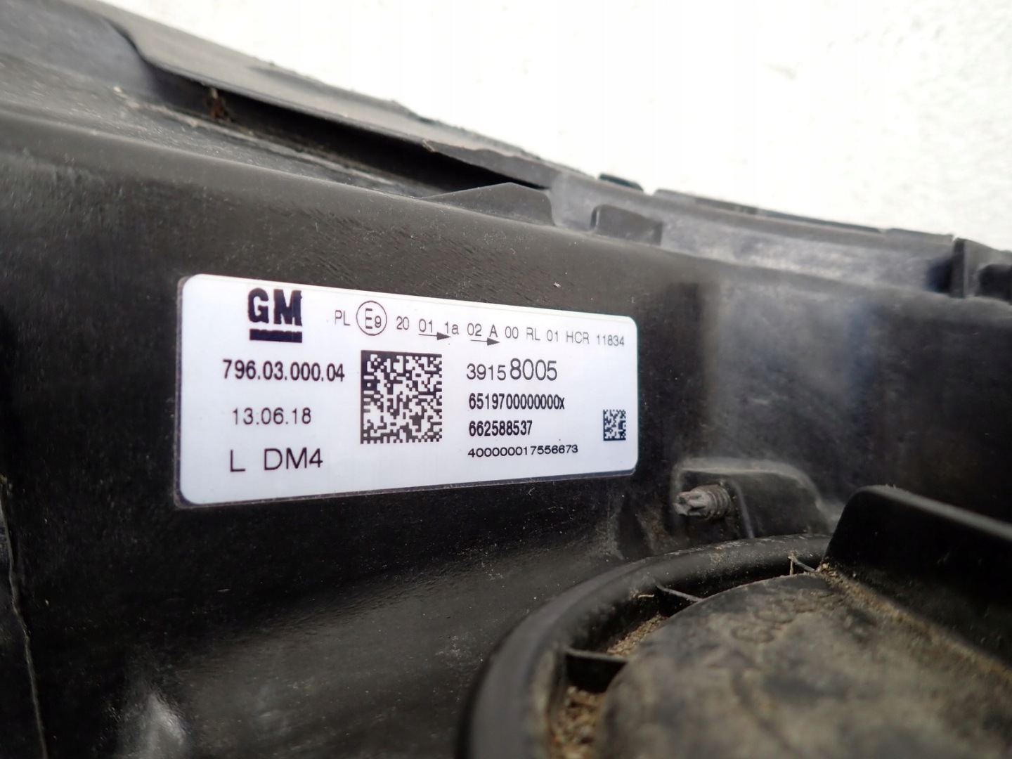light left left LED OPEL ASTRA 5 V K B16 2015-2019R 39158005