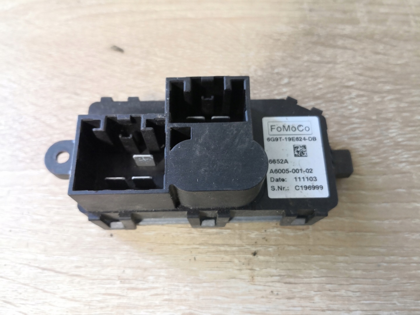 heater fan resistor FORD 6G9T-19E624-DB