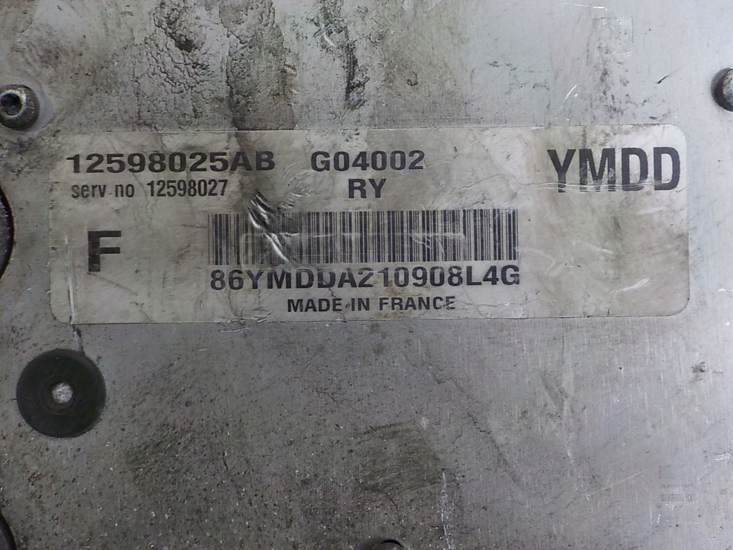 FIAT CROMA 2.2 computer control unit 12598025AB YMDD