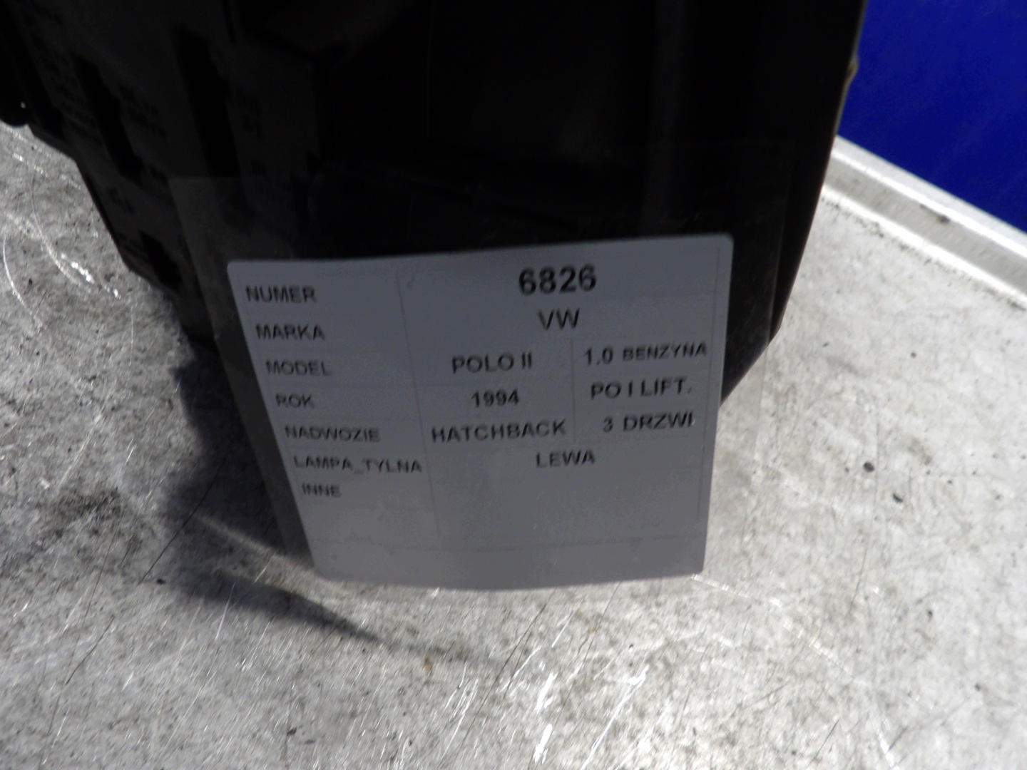 VW Polo II licht hinten links