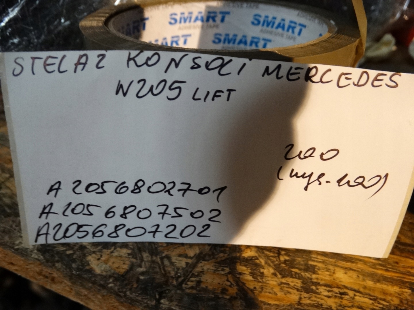 IDEALNY KPL. SUPPORT CONSOLE MERCEDES W205 LIFT 1