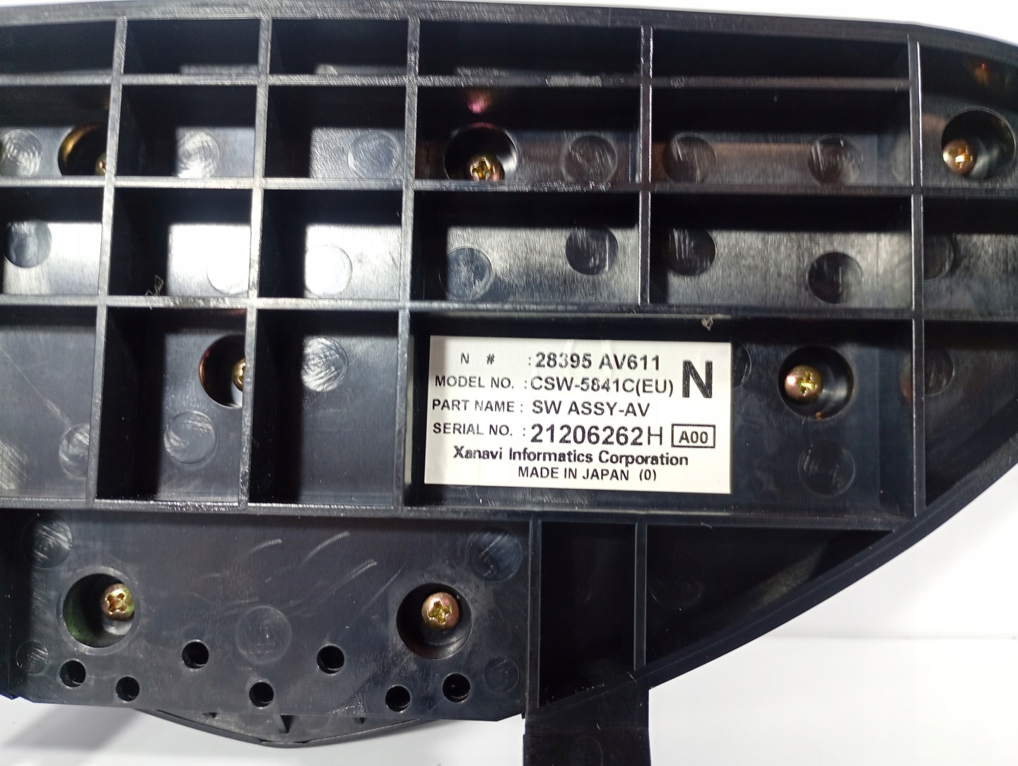 Primera P12 01-07 PANEL REGULACJA regulation OGRZEWA frame RADIA 28395AV611