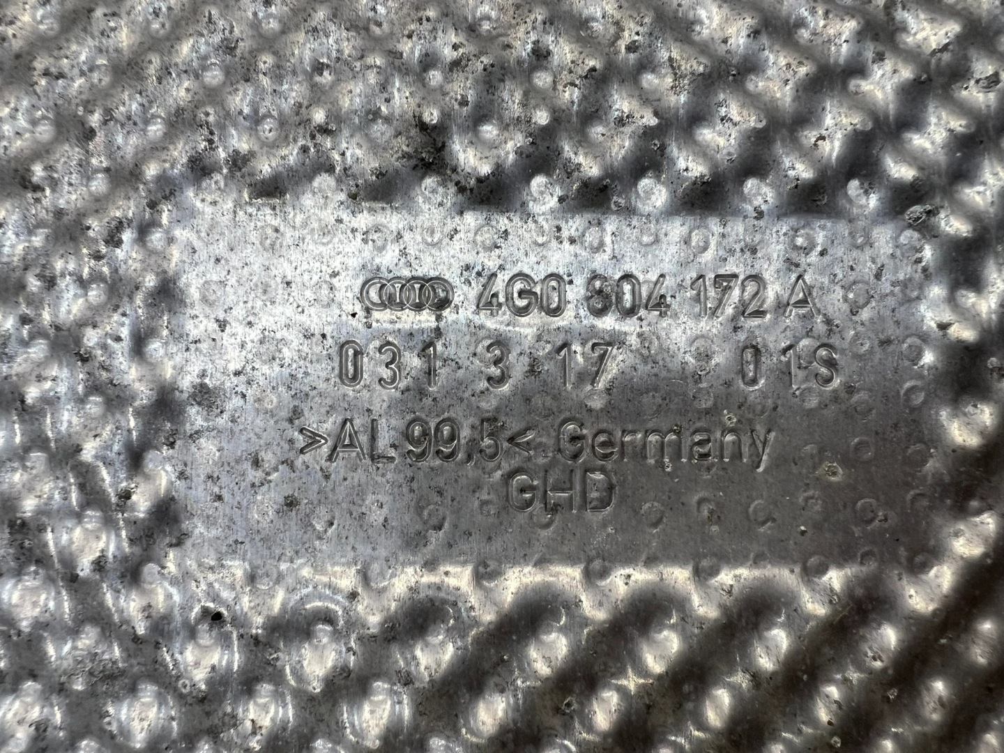 cover TERMICZNA right AUDI A6 C7 A7 4G0804172A 3/26