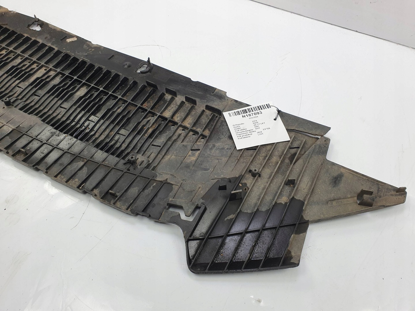 cover below bumper 4G0807611F AUDI A6 C7 LIFT